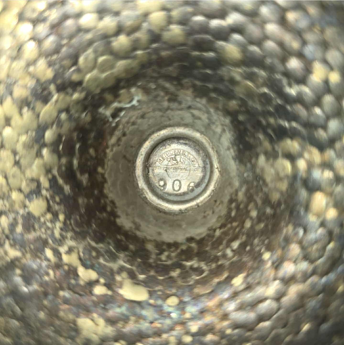 Vintage Meridien Silver Plate Hammered Candlesticks (Pair)