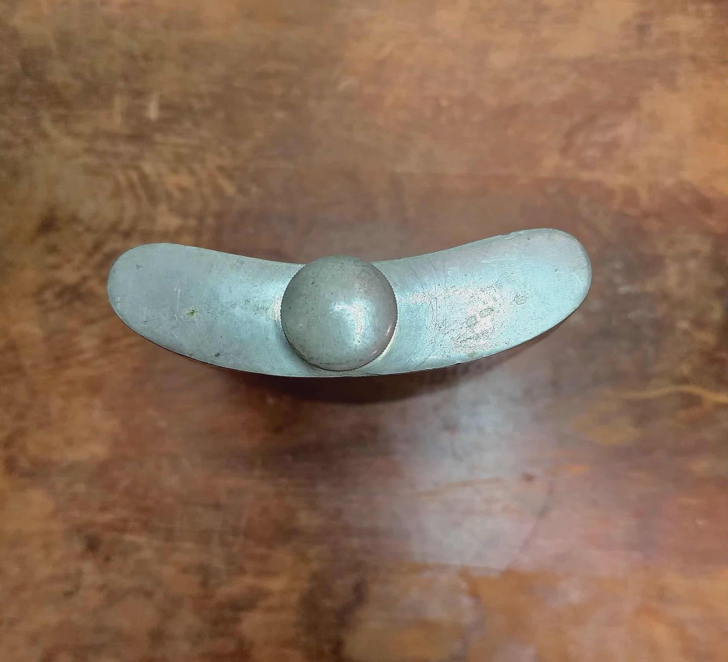 English Sheffield Hammered Pewter Hip Flask