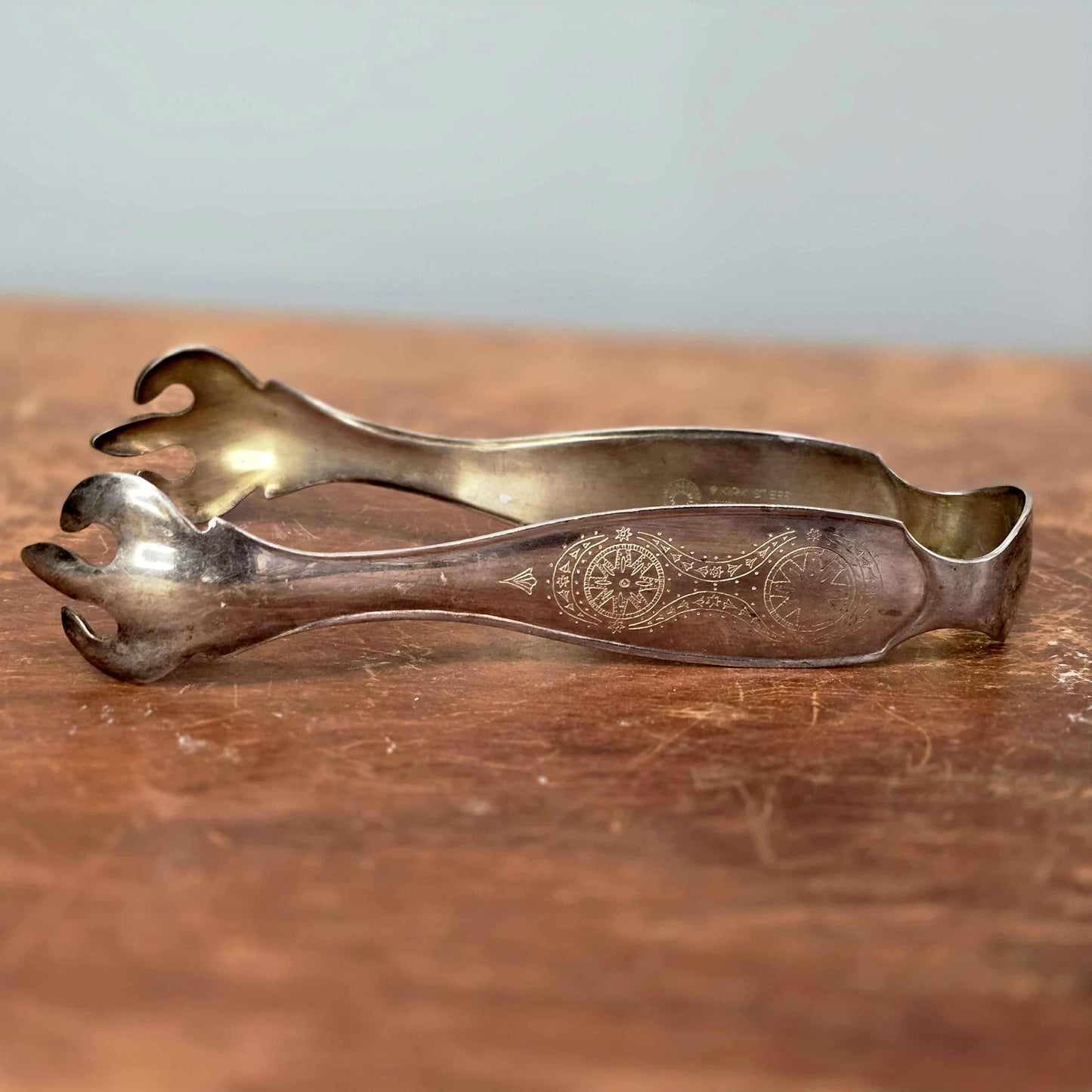 Vintage Kirk Stieff Smithsonian Silverplate Serving Tongs