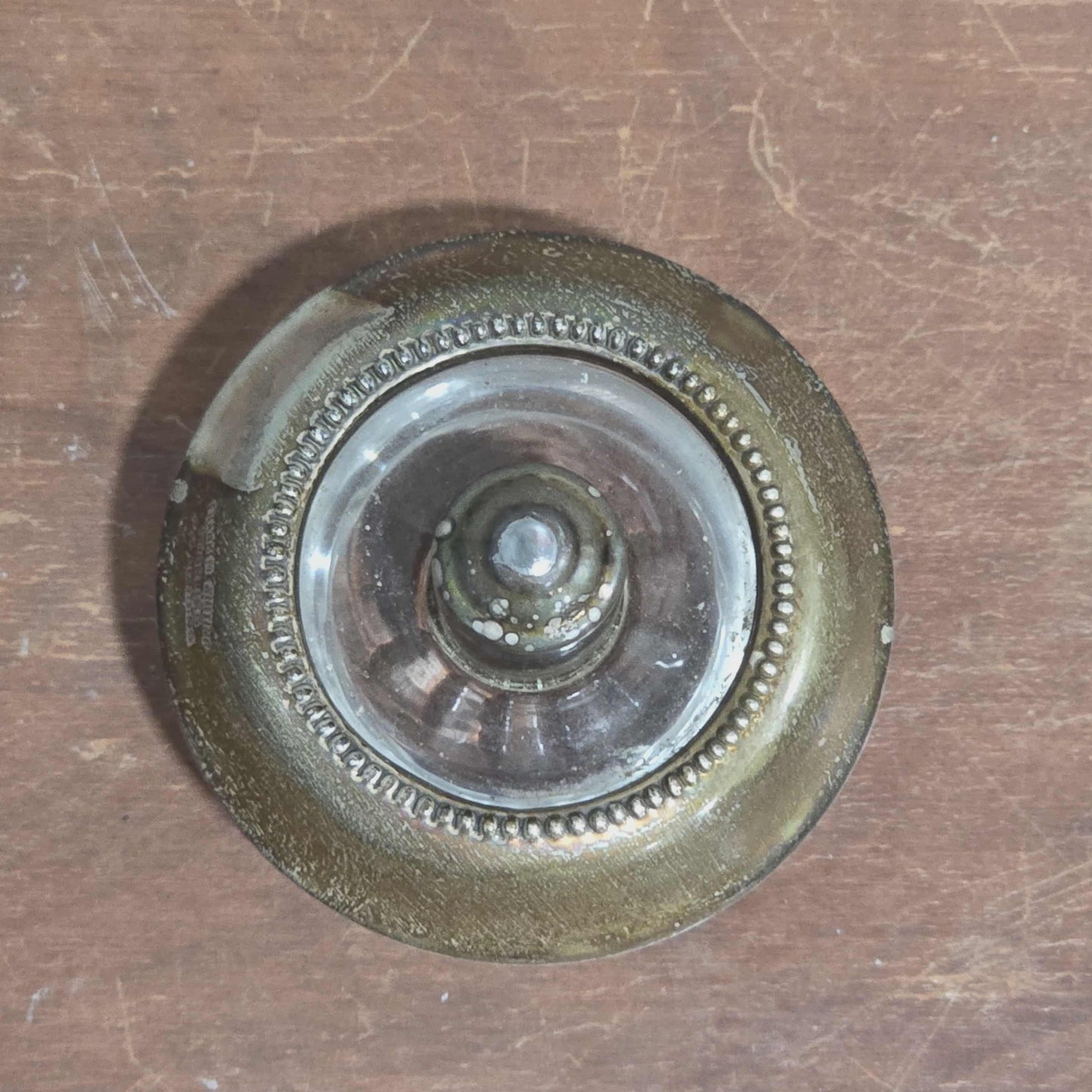 Frank M. Whiting Hy-Glo Sterling Silver & Glass Table Lighter