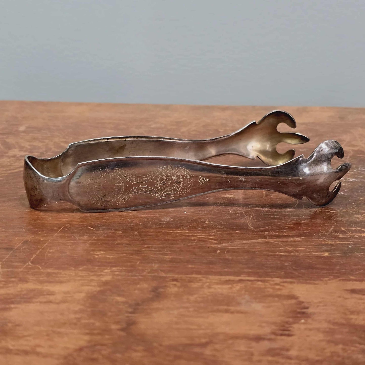 Vintage Kirk Stieff Smithsonian Silverplate Serving Tongs