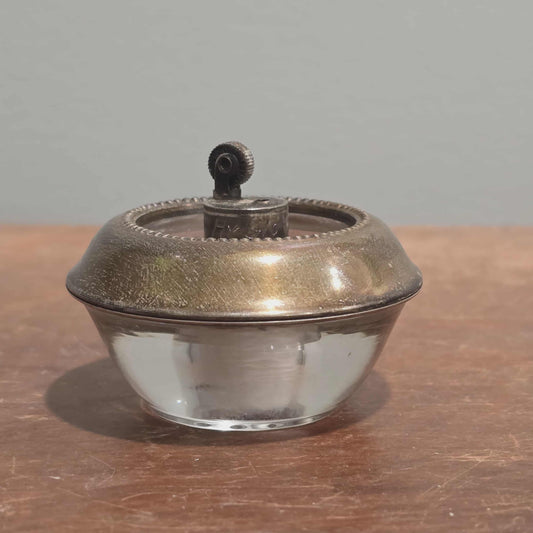 Frank M. Whiting Hy-Glo Sterling Silver & Glass Table Lighter