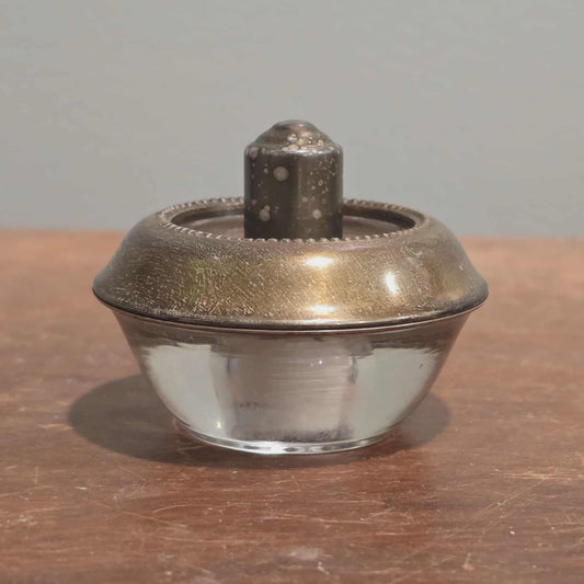 Frank M. Whiting Hy-Glo Sterling Silver & Glass Table Lighter